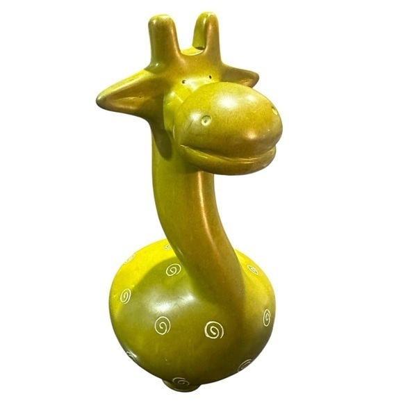 Soapstone Giraffe - Made in Kenya - Green - Picture 1 of 4